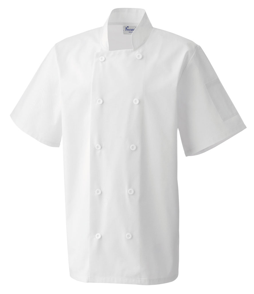 Male Chef Jacket. Short Sleeve.